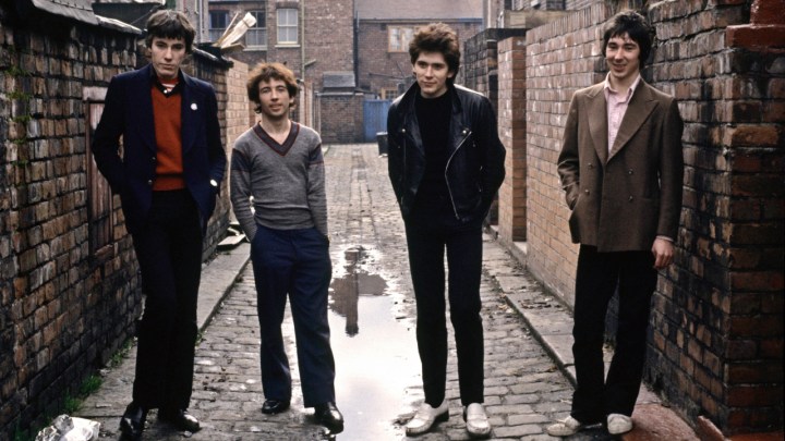 Photo of BUZZCOCKS and Pete SHELLEY and John MAHER and Steve DIGGLE and Steve GARVEY